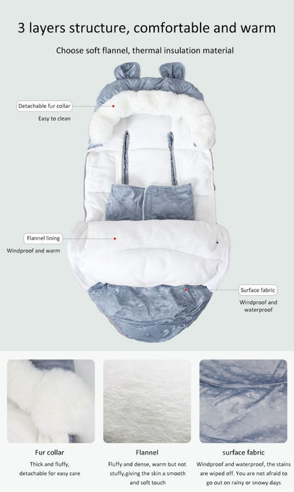 Baby Children Stroller Footmuff Winter Pram Sleepsack - Just Kidding Store