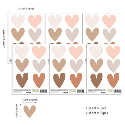 Boho Hearts Wall Sticker - Just Kidding Store