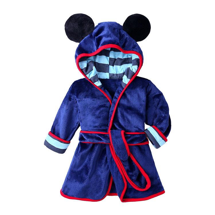 Blue Fleece Mickey Mouse Bathrobe Nightgown - Just Kidding Store