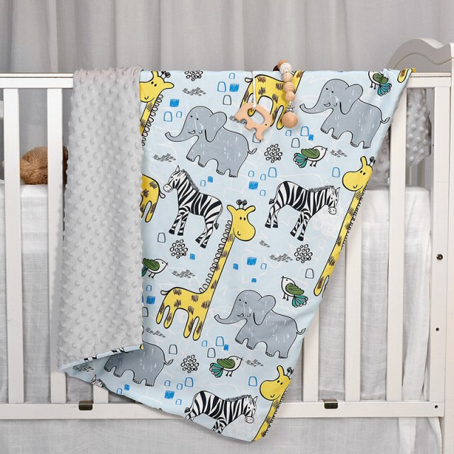 Double Sided Blanket - Baby Bed Cover - Just Kidding Store