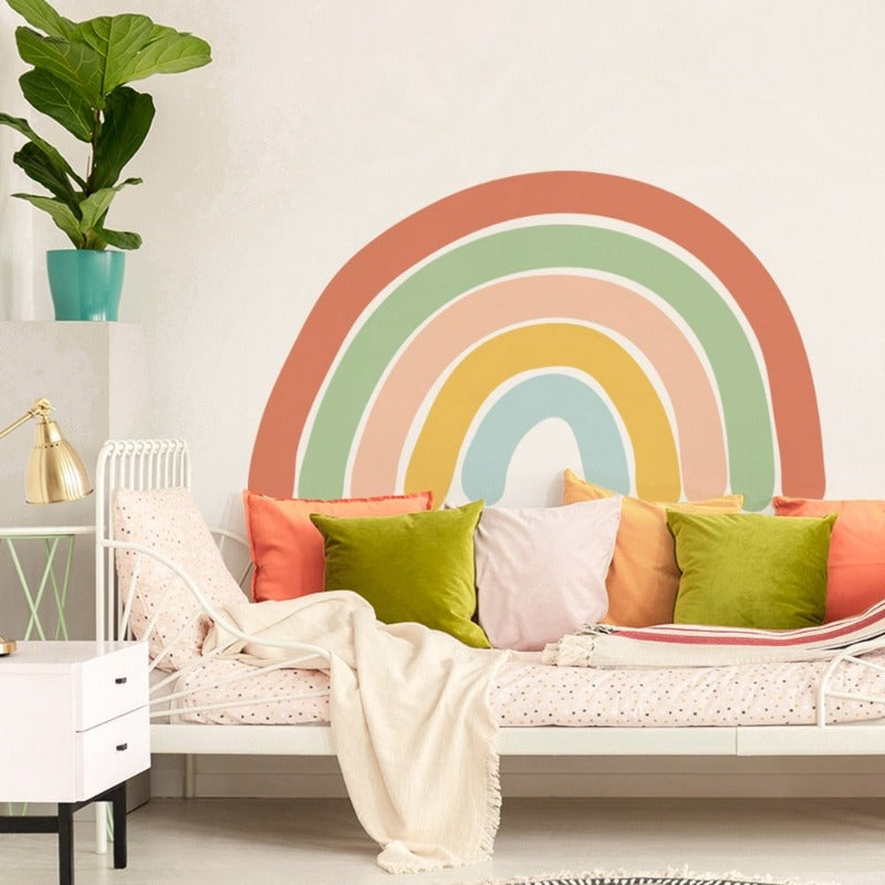 Boho Rainbow Hearts Dots Wall Decal Set - Just Kidding Store