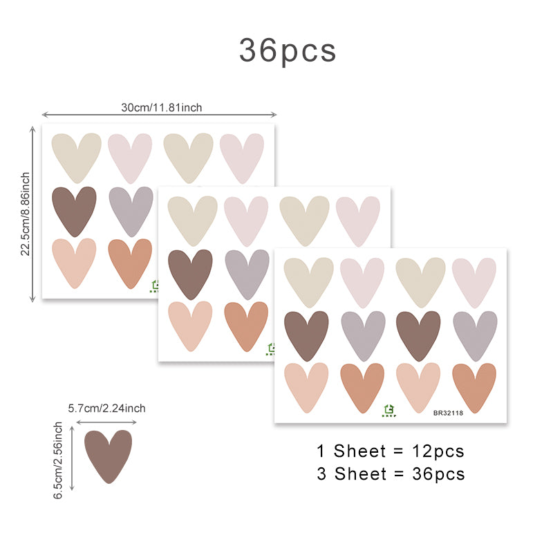 Boho Heart Wall Sticker - Just Kidding Store