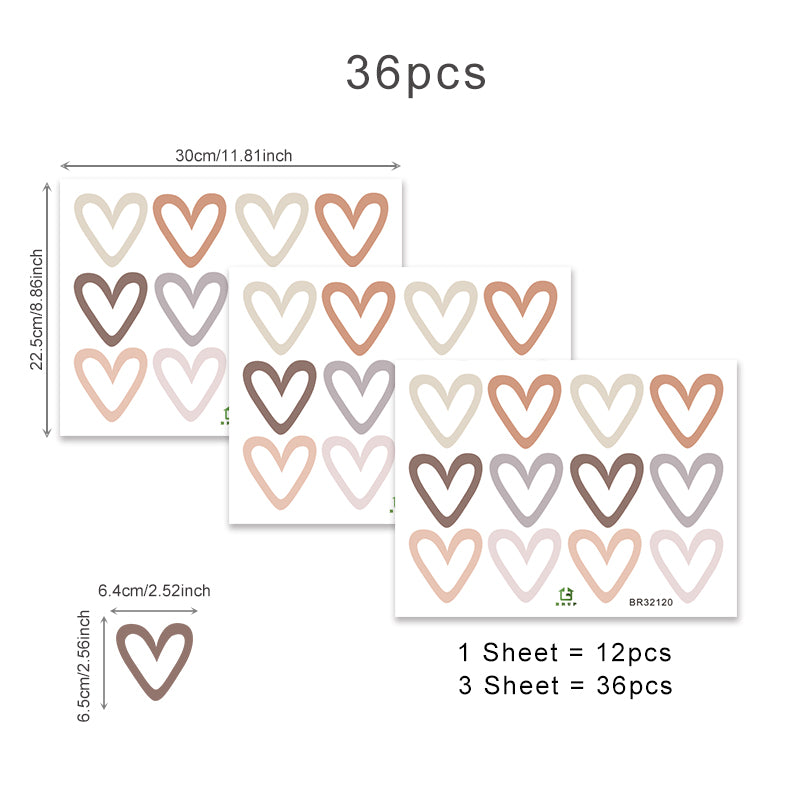 Boho Heart Wall Sticker - Just Kidding Store