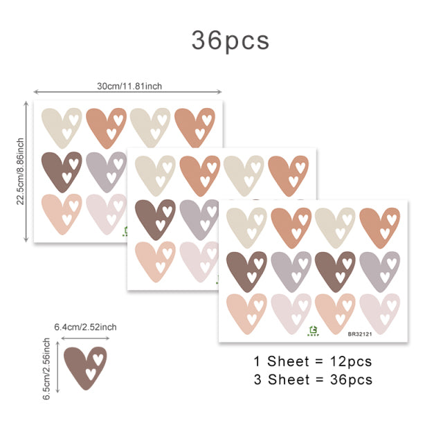 Boho Heart Wall Sticker - Just Kidding Store