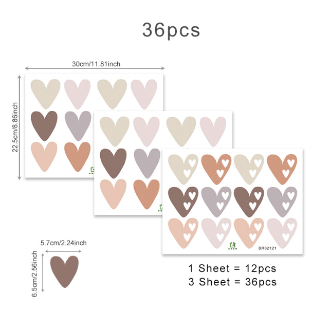Boho Heart Wall Sticker - Just Kidding Store