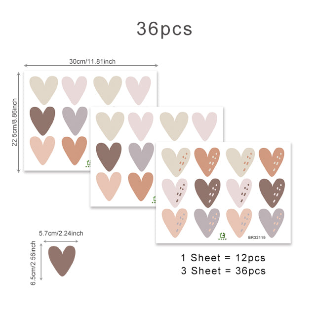 Boho Heart Wall Sticker - Just Kidding Store