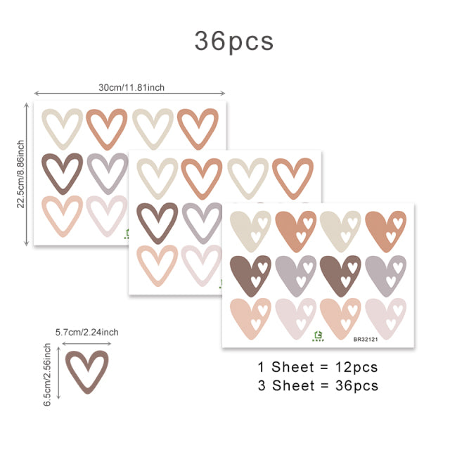 Boho Heart Wall Sticker - Just Kidding Store