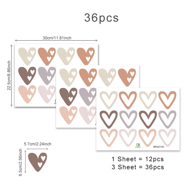 Boho Heart Wall Sticker - Just Kidding Store