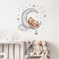 Watercolour Moon Elephant Nursery Wall Sticker Decals - Just Kidding Store