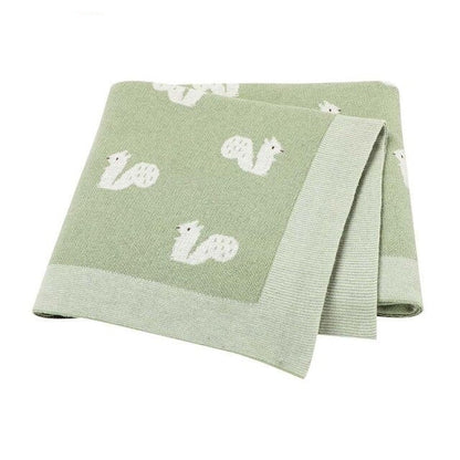 Little Squirrel Cotton Baby Children Knit Blanket - Just Kidding Store