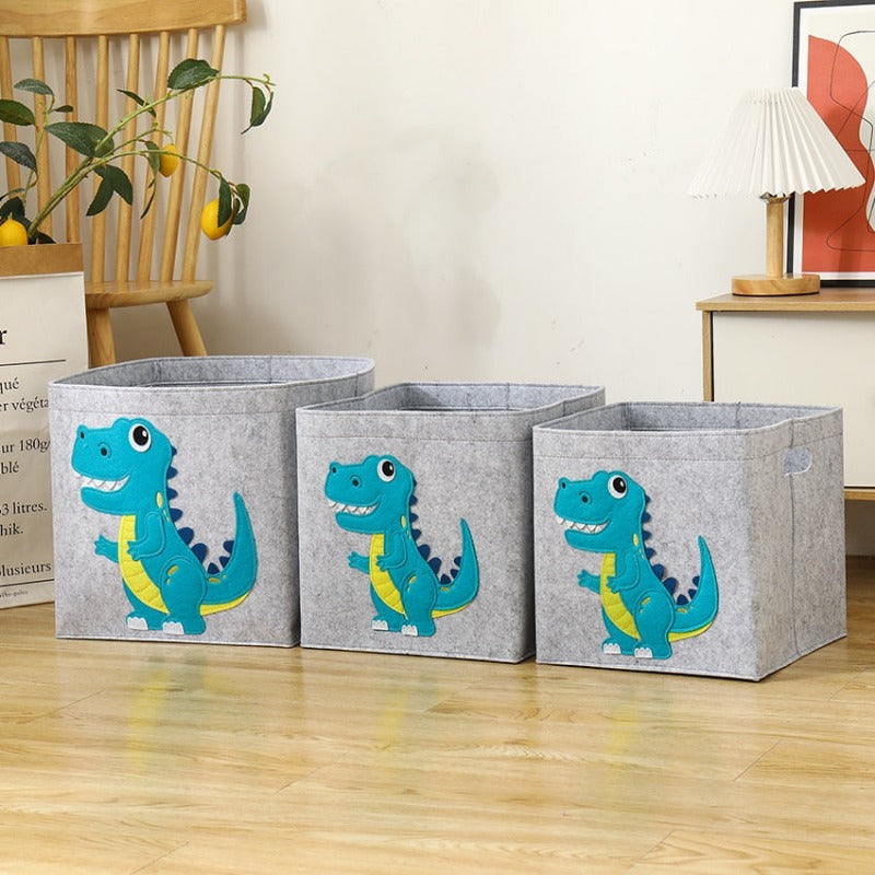 Felt Storage Box - Cube Toys Organizer - Just Kidding Store