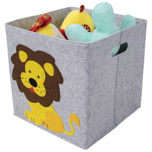 Felt Storage Box - Cube Toys Organizer - Just Kidding Store