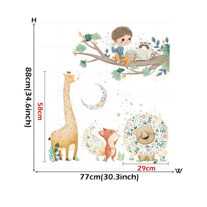 Boy With A Flute Wall Decal Nursery Stickers - Just Kidding Store