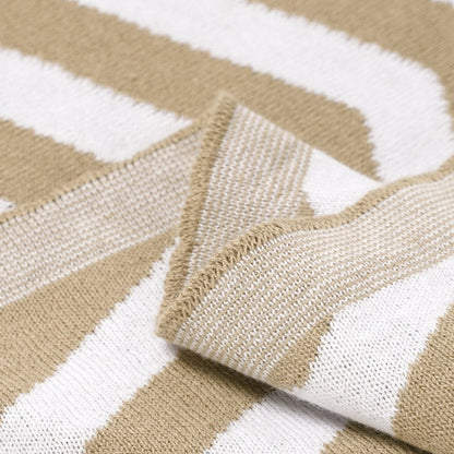 Chevron Cotton Baby Nursery Knitted Blanket - Just Kidding Store