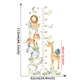 Safari Height Measure Wall Decal Growth Chart Sticker - Just Kidding Store