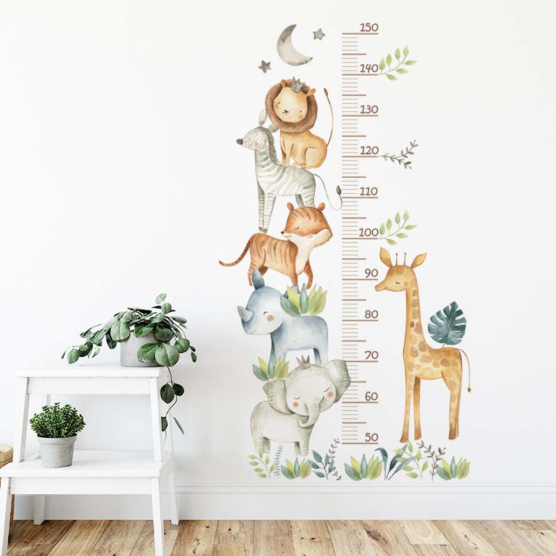Safari Height Measure Wall Decal Growth Chart Sticker - Just Kidding Store