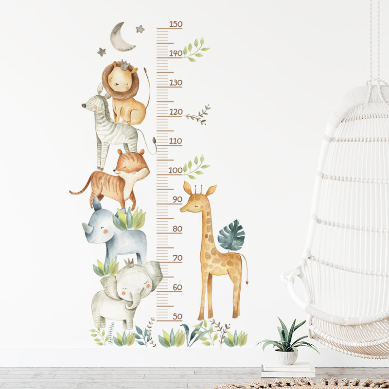 Safari Height Measure Wall Decal Growth Chart Sticker - Just Kidding Store