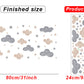Watercolor Cloud And Stars Wall Stickers - Just Kidding Store