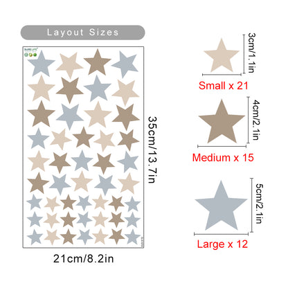 All Over Stars Wall Stickers - Just Kidding Store