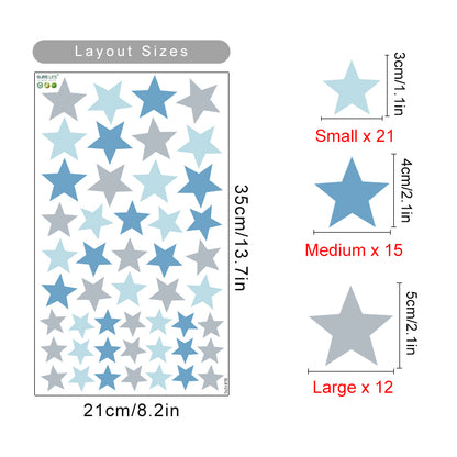 All Over Stars Wall Stickers - Just Kidding Store
