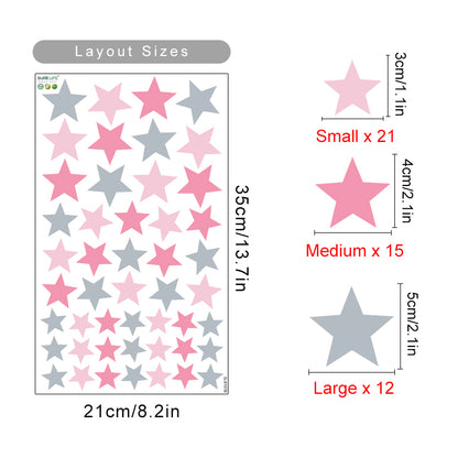 All Over Stars Wall Stickers - Just Kidding Store