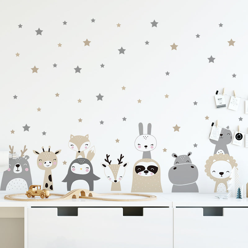 Cartoon Animals Wall Decal - Just Kidding Store