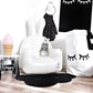 Folding Cotton Canvas Storage Bag - Eyelashes - Just Kidding Store