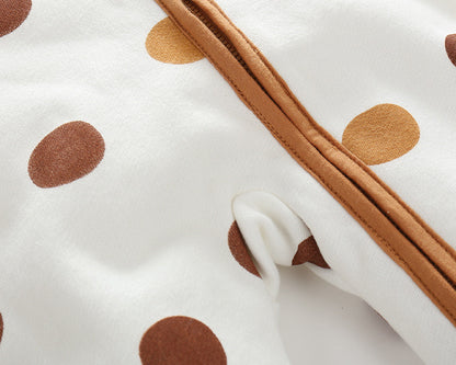 Baby Hooded Romper - Polka Dot Jumpsuit