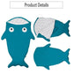 Children Sleeping Bag - Kids Sleep Sack - Comfy Shark Turquoise