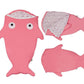 Children Sleeping Bag - Kids Cotton Sleep Sack - Comfy Shark Peach