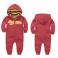 Long Sleeve Hooded Baby Toddler Trendy Rompers - Just Kidding Store 