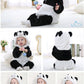 Hooded Flannel Romper Jumpsuit - Panda - Just Kidding Store
