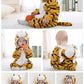 Baby Toddler Tiger Hooded Flannel Romper Jumpsuit - Just Kidding Store