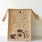 Natural Jute Linen Basket Bag - Hamper Storage H O M E - Just Kidding Store
