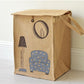 Natural Jute Linen Basket Bag - Hamper Storage H O M E - Just Kidding Store
