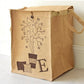 Natural Jute Linen Basket Bag - Hamper Storage H O M E - Just Kidding Store