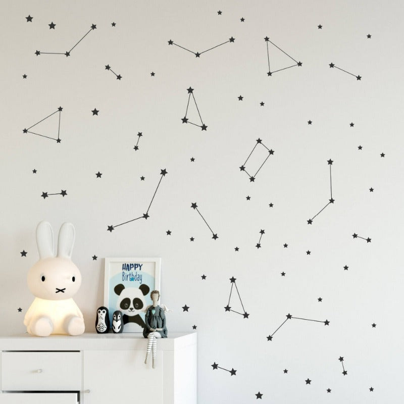 Starry Night Wall Decal - Outer Space Kids Deco - Just Kidding Store