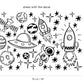 Outer Space Wall Decal