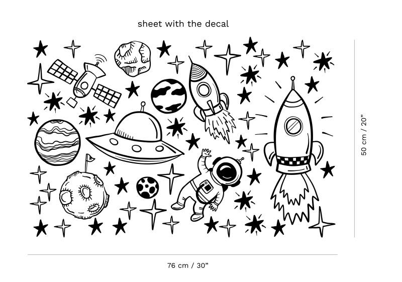 Outer Space Wall Decal