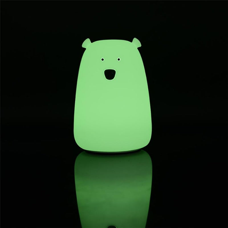 Bear Night Light - Tap Control Nursery Color Changing Lamp - Just Kidding Store