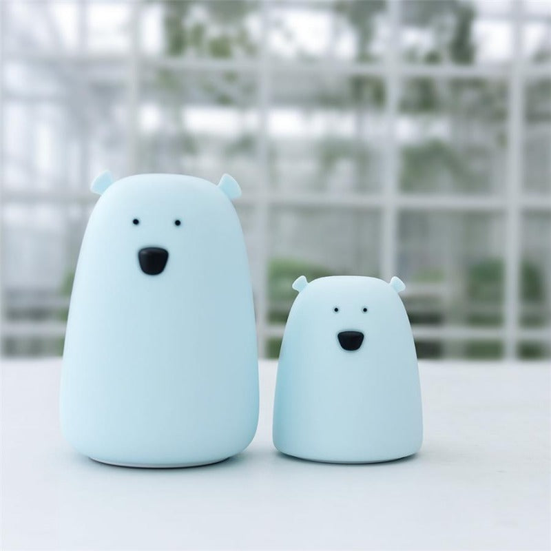 Bear Night Light - Tap Control Nursery Color Changing Lamp - Just Kidding Store