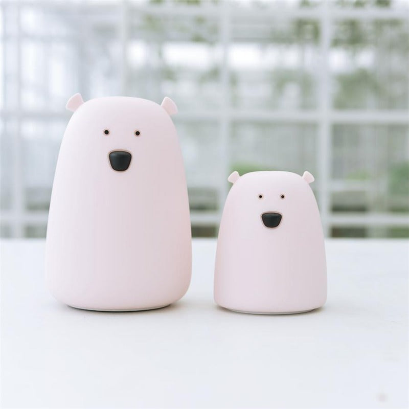 Bear Night Light - Tap Control Nursery Color Changing Lamp - Just Kidding Store