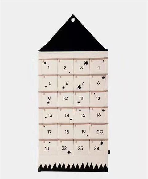 Wall Hanging Advent Calendar - 24 Pockets Canvas Storage Bag - Just Kidding Store