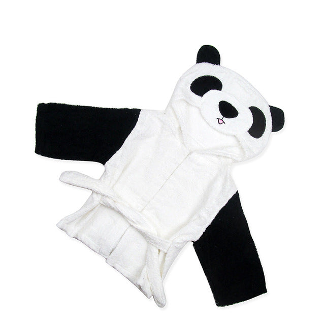 Baby Hooded Bathrobe - Panda - Just Kidding Store