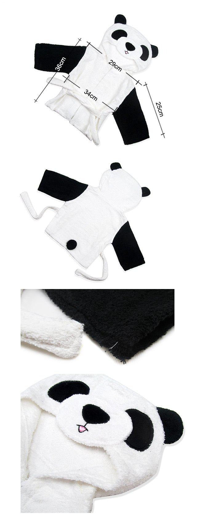 Baby Hooded Bathrobe - Panda - Just Kidding Store