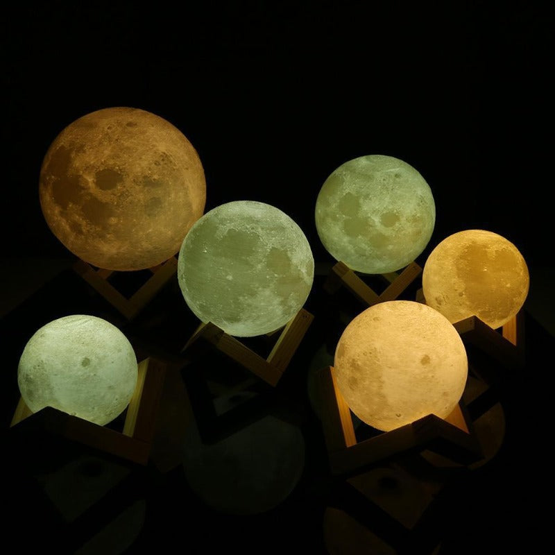 Moon Lamp - Enchanting 3D Print Night Light - Just Kidding Store