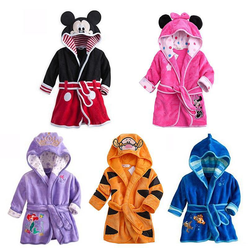 Disney characters babies and kids bathrobes - Just Kidding