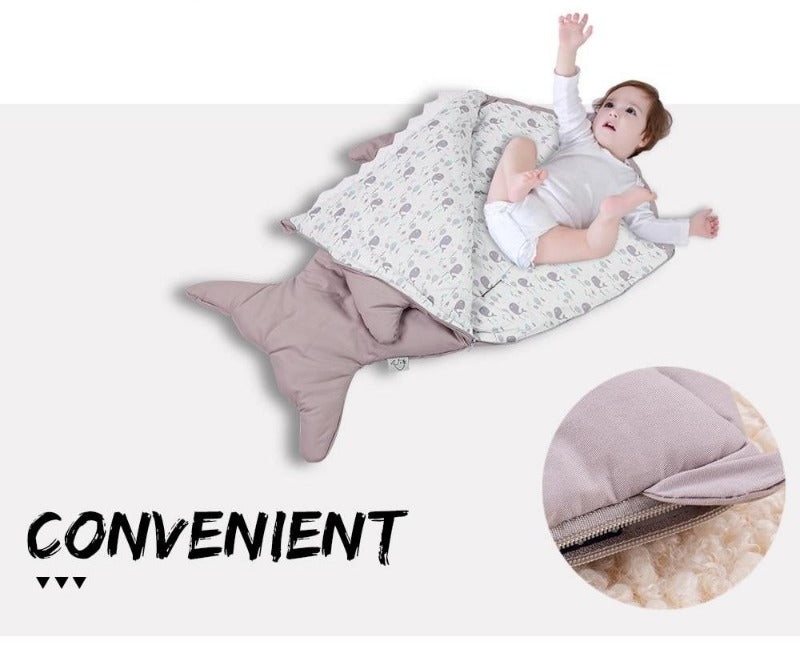 Baby Shark Sleeping Bag -  Cotton Stroller Sack