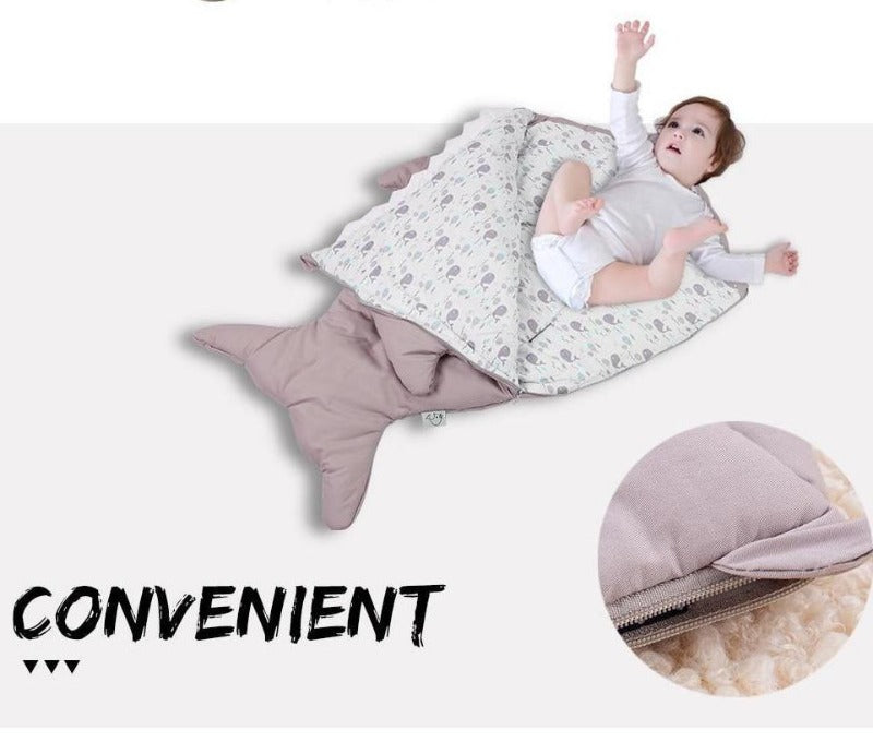 Baby Shark Sleeping Bag -  Cotton Stroller Sack