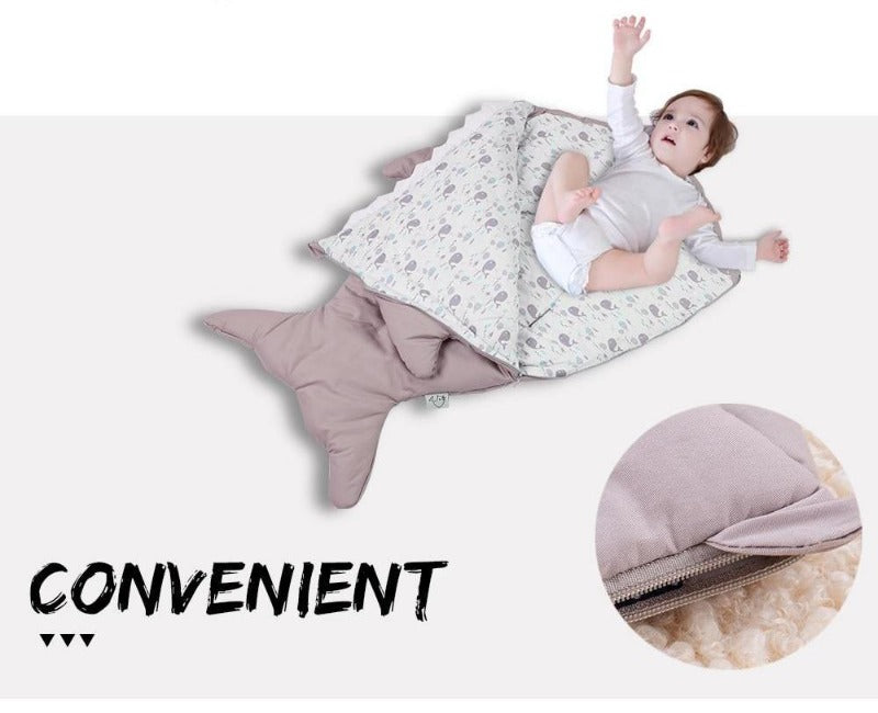 Baby Shark Sleeping Bag -  Cotton Stroller Sack